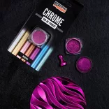 Pigment - Pentart Rub-on Colours Chrome Pigment 0,5g - Magenta