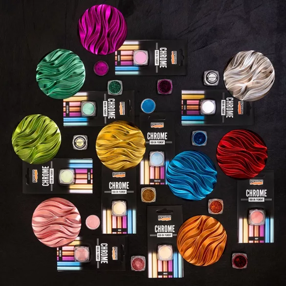 Pigment - Pentart Rub-on Colours Chrome Pigment 0,5g - Magenta