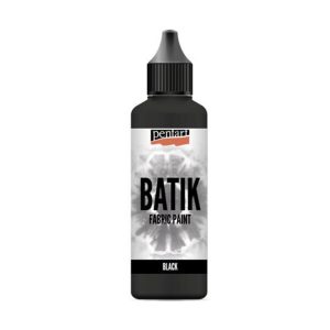 Batikfesték - Pentart textilfesték batikoláshoz, 80 ml - Fekete