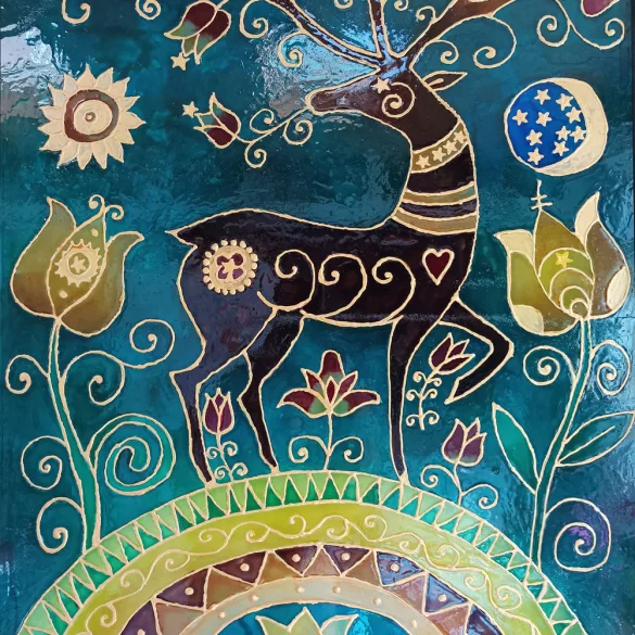 Üvegfesték - Pentart Glass Paint, solvent based 30ml - Gyömbér