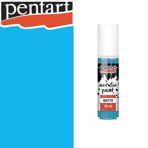 Acrylic paint - Pentart Matte Artist Color, 20ml - Light blue