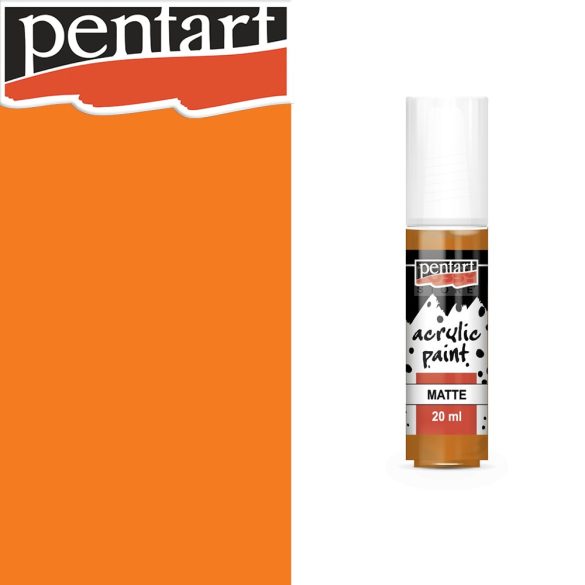 Acrylic paint - Pentart Matte Artist Color, 20ml - Orange