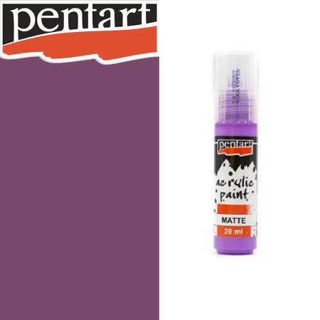 Acrylic paint - Pentart Matte Artist Color, 20ml - Purple