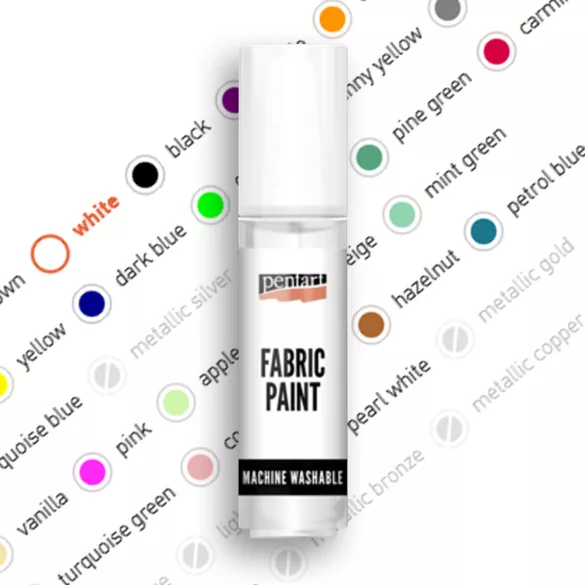 Textilfesték, csőrös tubusban - Pentart Fabric Paint 20 ml - Szürke/Gray