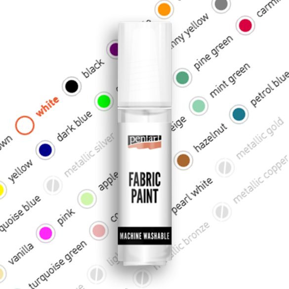 Textilfesték, csőrös tubusban - Pentart Fabric Paint 20 ml - Mentazöld/Mint Green