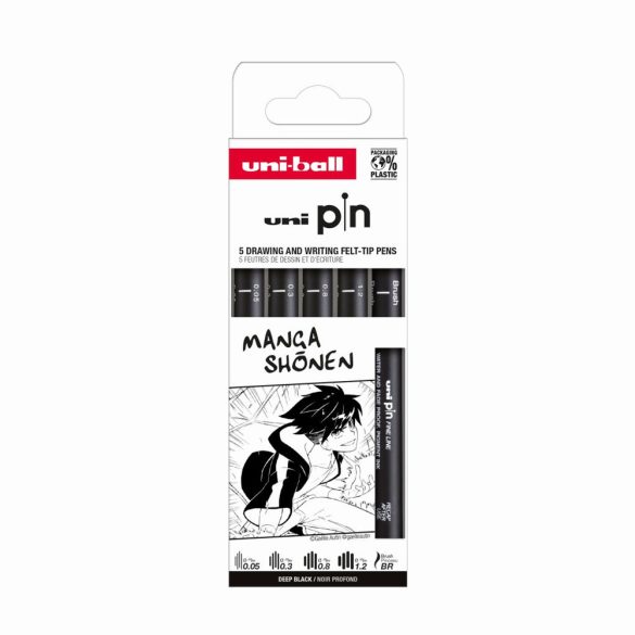 Filckészlet - Uni Pin filckészlet - 5 darabos - Manga Shonen
