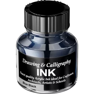 Diamine Drawing and Calligrahpy Acrylic Ink 30ml (Blue Black)