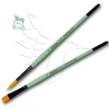 RENESANS Synthetic Gold Taklon Flat Brush Series 1006F - 4