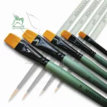 RENESANS Synthetic Gold Taklon Flat Brush Series 1006F - 6