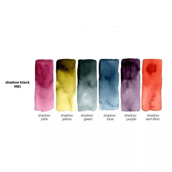 Akvarellfesték készlet - Boku Undo Gansai Shadow Black MEI