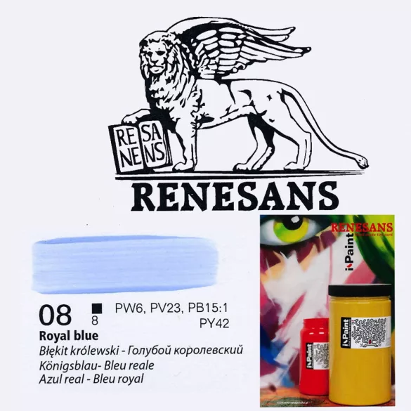 Acrylic paint - Renesans i-Paint Acrylic - 500ml - Royal Blue