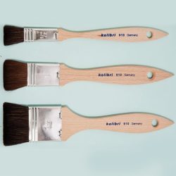   Ecset, természetes, oszlató - Kolibri Wide Flat Blending Mop Paintbrush, Natural Hair (1/2)