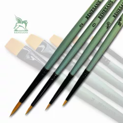   RENESANS Synthetic Gold Taklon Round Brush Series J1006R (10/0)