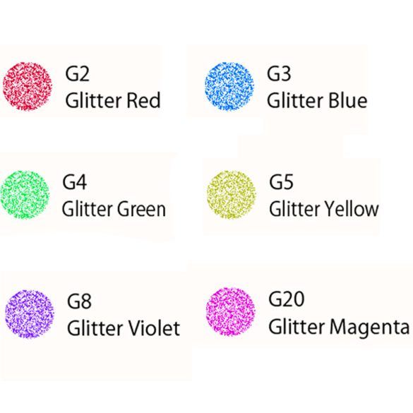 Marvy Uchida 6 Piece Decocolor Paint Marker Set, Assorted Glitter