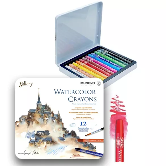 Mungyo Gallery Watercolor Crayons in Set - 12pcs (and other packaging)