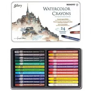 Akvarellkréta-készlet - Mungyo Gallery Watercolor Crayons in Set - 24pcs