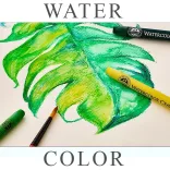 Akvarellkréta-készlet - Mungyo Gallery Watercolor Crayons Set in Cardboard Box - 24pcs