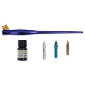 Manuscript Modern Oblique Calligraphy Set - Navy