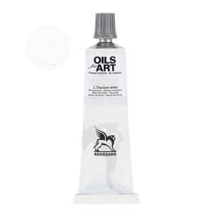 Oil Paint - Renesans Oils for Art - 60ml - Titanium White - 02