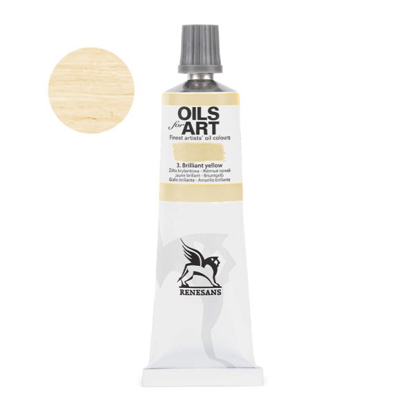 Olajfesték - Renesans Oils for Art - 60ml - Brilliant Yellow - 03