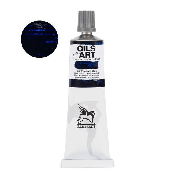 Oil Paint - Renesans Oils for Art - 60ml - Prussian Blue - 35