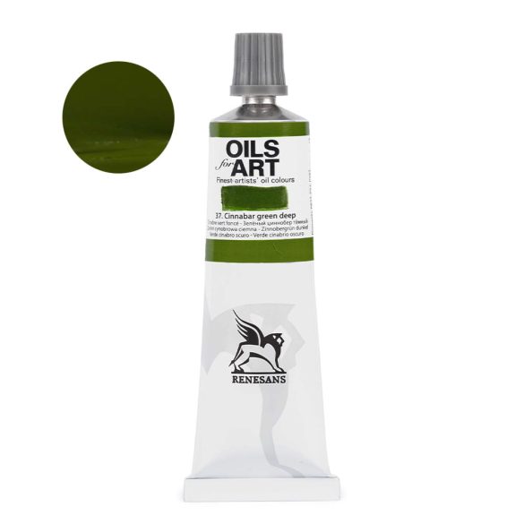 Olajfesték - Renesans Oils for Art - 60ml - Cinnabar Green Deep - 37