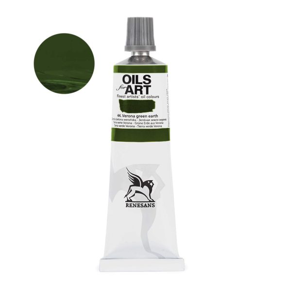 Oil Paint - Renesans Oils for Art - 60ml - Verona Green Earth - 44