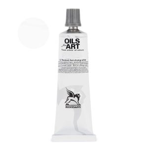 Oil Paint - Renesans Oils for Art - 60ml - Titanium Fast-Drying White - 52