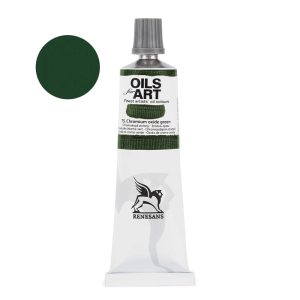 Oil Paint - Renesans Oils for Art - 60ml - Chromium Oxide Green - 75