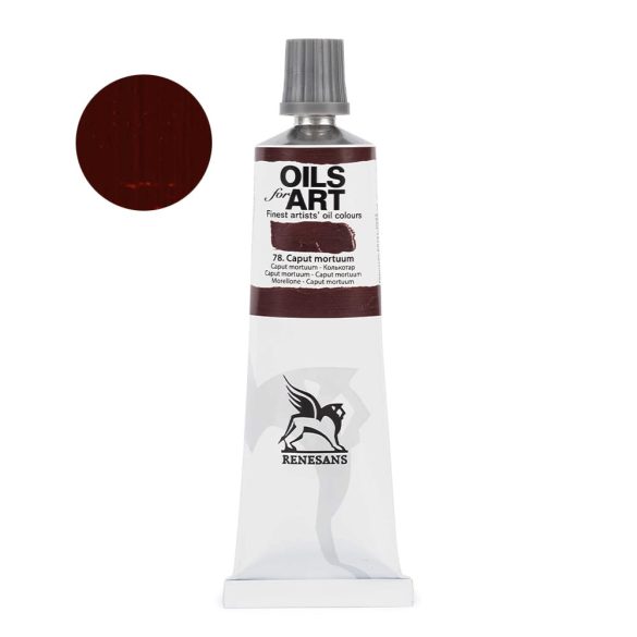 Oil Paint - Renesans Oils for Art - 60ml - Caput Mortuum - 78