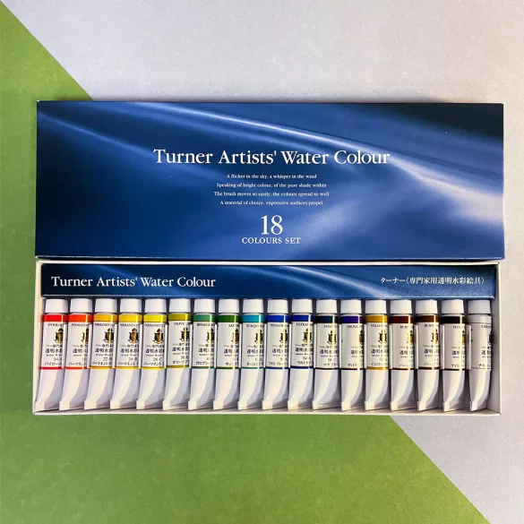 Akvarellfesték készlet - Turner Artists' Watercolour - 18x5ml
