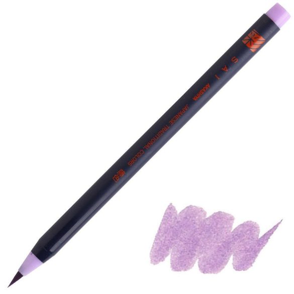 Akvarell ecsetvégű tustoll - Akashiya SAI Watercolor Brush Pen - Japanese Traditional - Fuji Purple