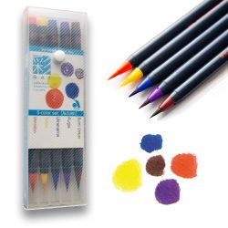 Ecsetfilc készlet - SAI Coloring Brush Pen 5 - ecsetvégű tustoll