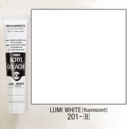 Akrilfesték Luminescent - Turner Acryl Gouache Világító Színek 20ml - Lumi White