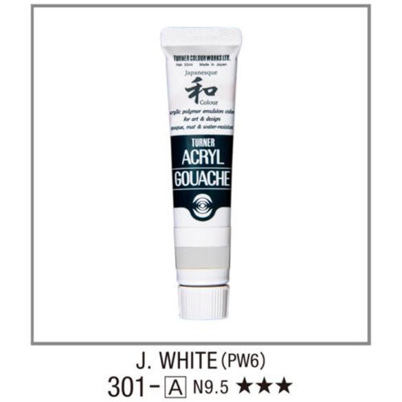 Japanesque Acryl Gouache 20ml - Traditional japan colours - White