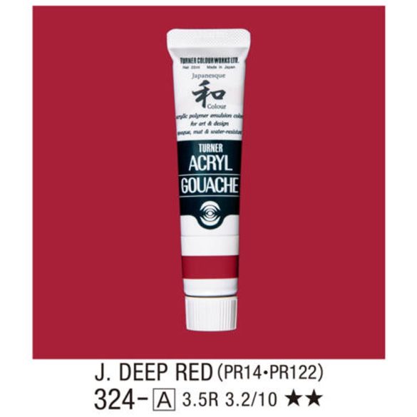 Japanesque Acryl Gouache 20ml - Traditional japan colours - Depp Red