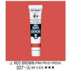   Japanesque Acryl Gouache 20ml - Traditional japan colours - Red Brown