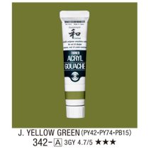   Japanesque Akrilfesték - Turner Acryl Gouache 20ml - Eredeti japán színek -   Yellow Green