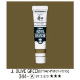 Japanesque Akrilfesték - Turner Acryl Gouache 20ml - Eredeti japán színek -  Olive Green