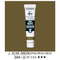   Japanesque Akrilfesték - Turner Acryl Gouache 20ml - Eredeti japán színek -  Olive Green