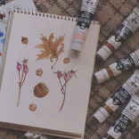 Japanesque Akrilfesték - Turner Acryl Gouache 20ml - Eredeti japán színek -  Dark Blue