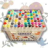 Filckészlet - Twin Type Alcohol-Based Ink Double Tip Art Marker Set - 108pcs