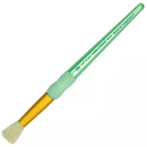 Royal & Langnickel Soft-Grip White Bristle Stencil Paintbrush, Natural Hair - 5/16