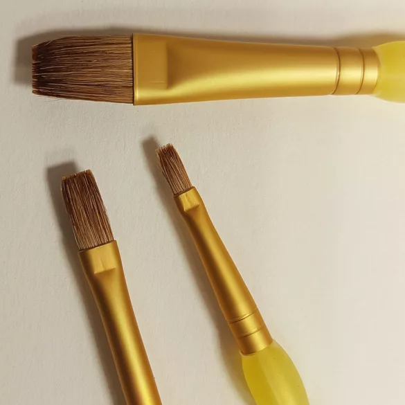 Royal & Langnickel Soft-Grip Crafter's Choice Flat Sabel Paintbrush, Natural Hair - 2