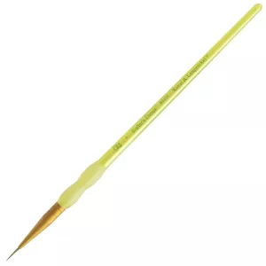 Soft Grip ecset - Hegyes kerek ecset, természetes nyest szőrrel - 0-ás méret