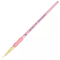   Royal & Langnickel Soft-GripCrafter's Choice White Bristle Round Paintbrush, Natural Hair (0)