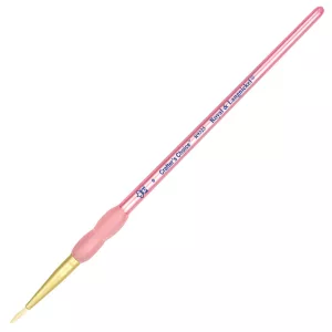 Royal & Langnickel Soft-GripCrafter's Choice White Bristle Round Paintbrush, Natural Hair - 4