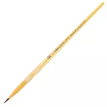 Royal & Langnickel Soft-Grip Crafter's Choice Round Dark Camel Paintbrush, Natural Hair (2)