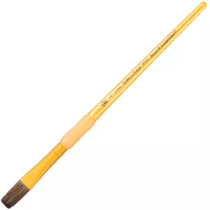 Ecset, szintetikus - Royal & Langnickel Soft-Grip Golden Dark Taklon Flat Brush - 1/2