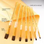 Ecset, szintetikus - Royal & Langnickel Soft-Grip Dark Taklon Flat Brush - 3/4